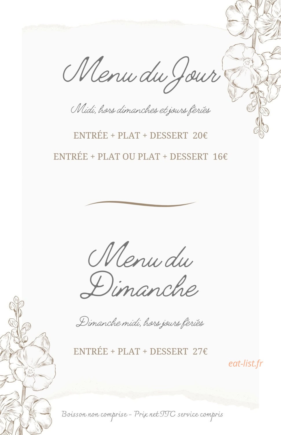 La Terrasse de Mirabel — carte page 4