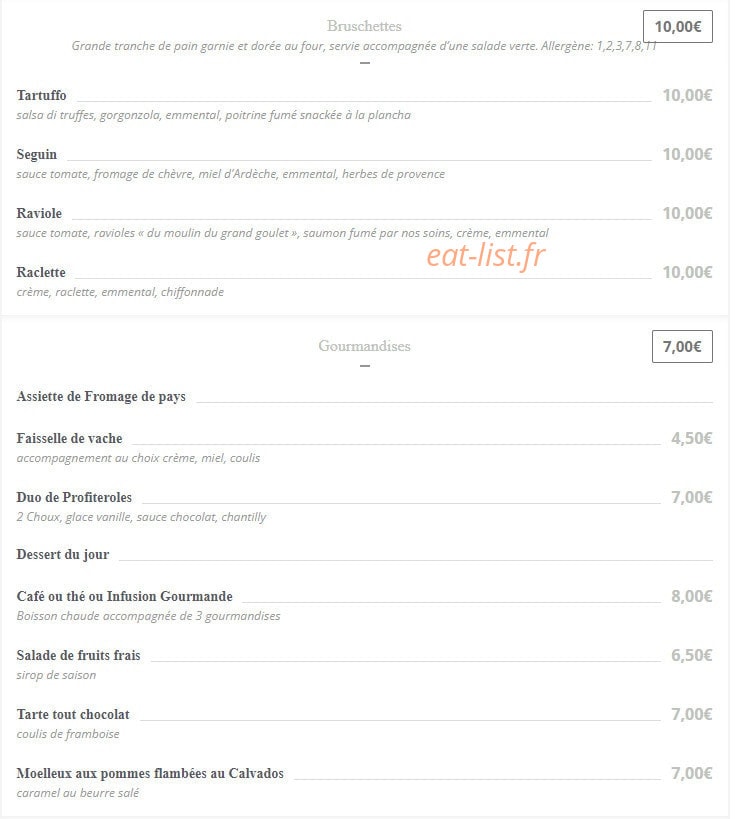 Chez Marti — carte page 3