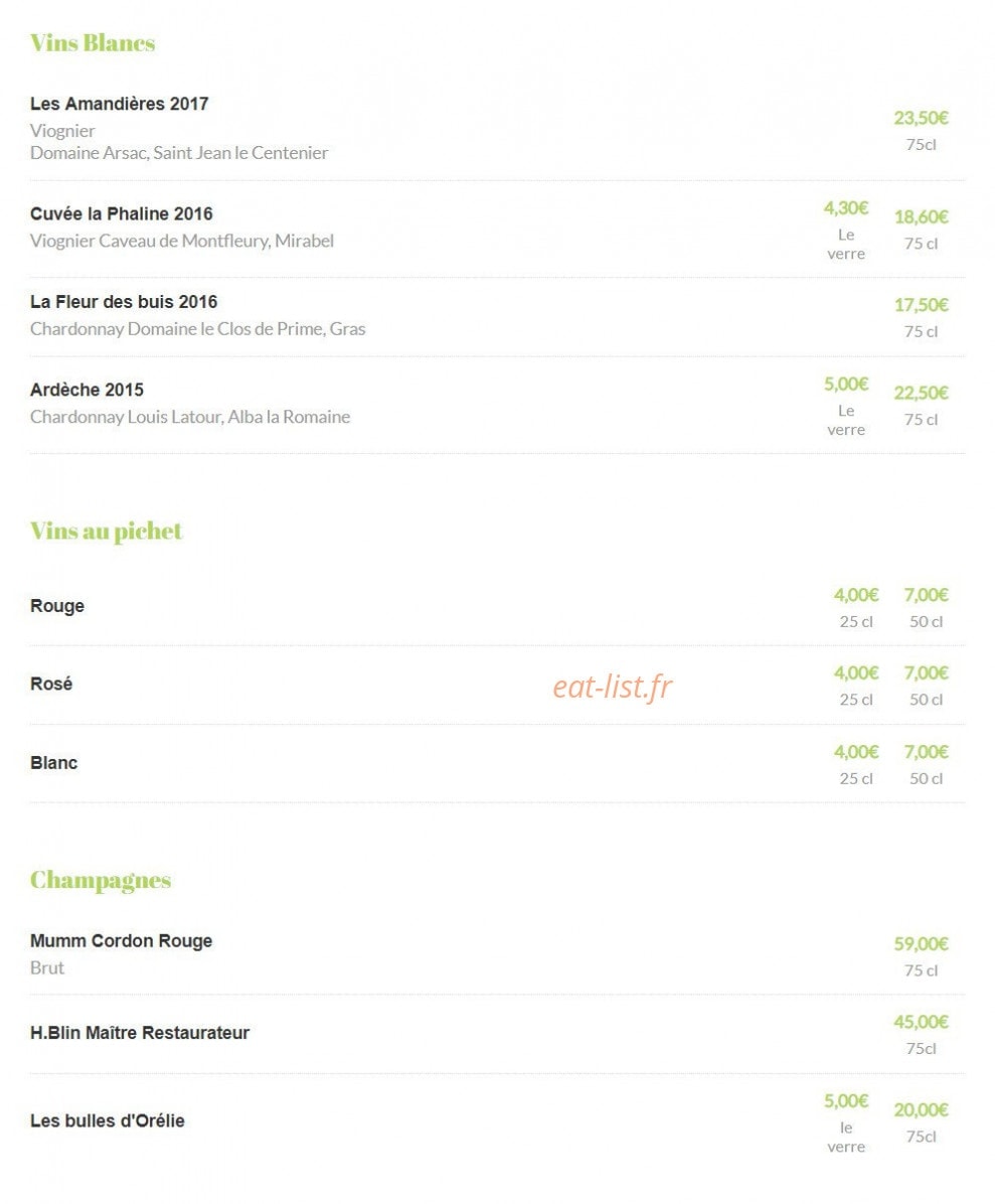 Chez Marti — carte page 7