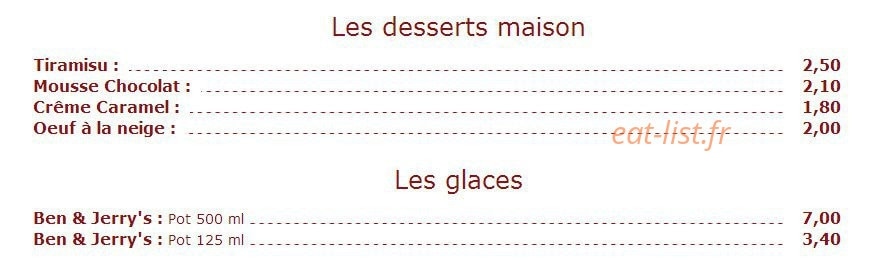 La pizza Dubarry — carte page 4