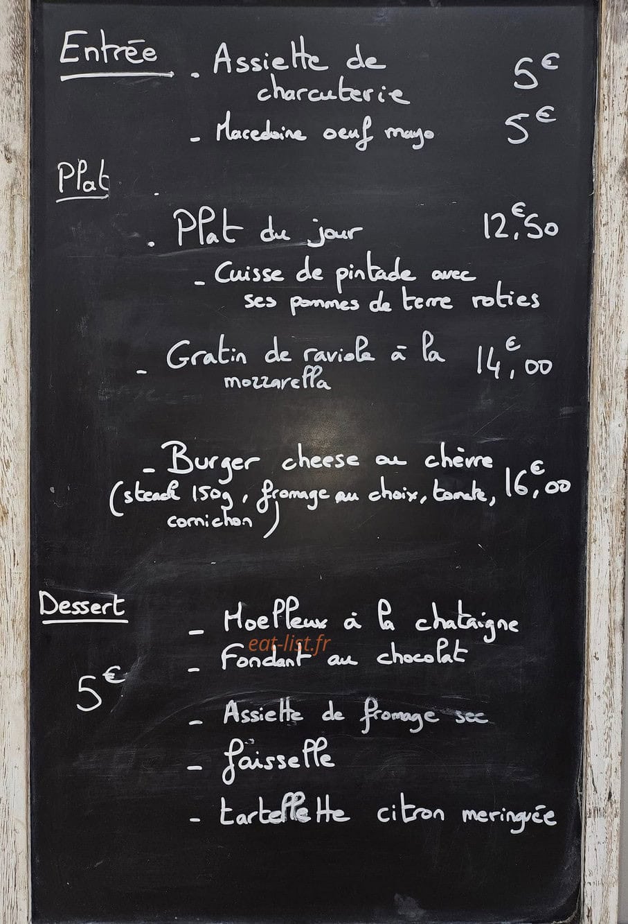 Aux ptits bonheurs — carte page 1