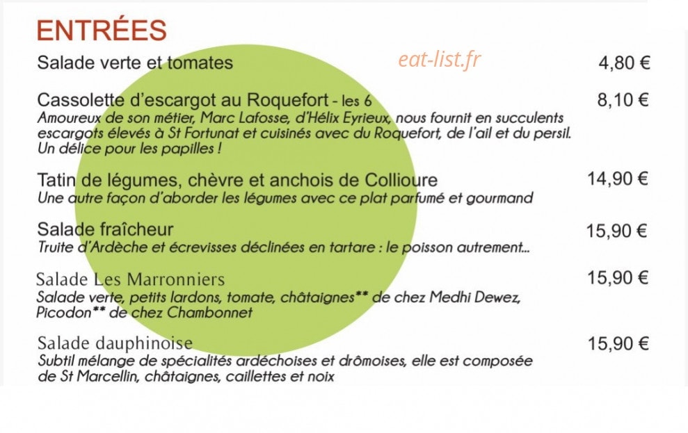 Les marronniers — carte page 3