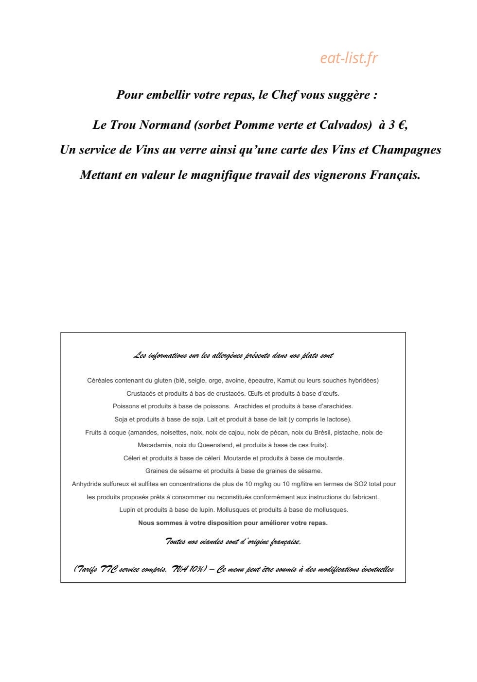 Aux Vieux Arceaux — carte page 6