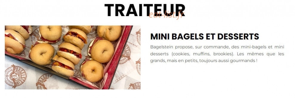 Bagelstein — carte page 10
