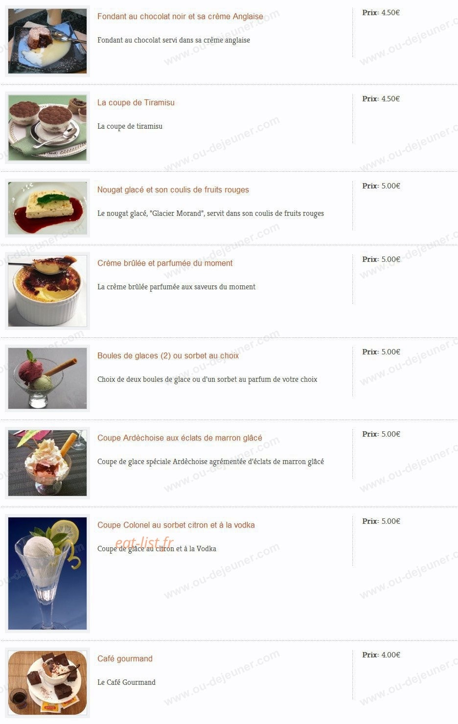 Brasserie du Moulon — carte page 5