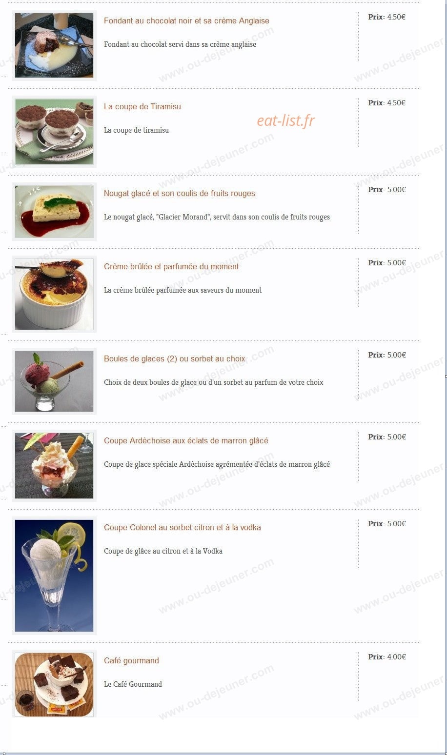 Brasserie du Moulon — carte page 4