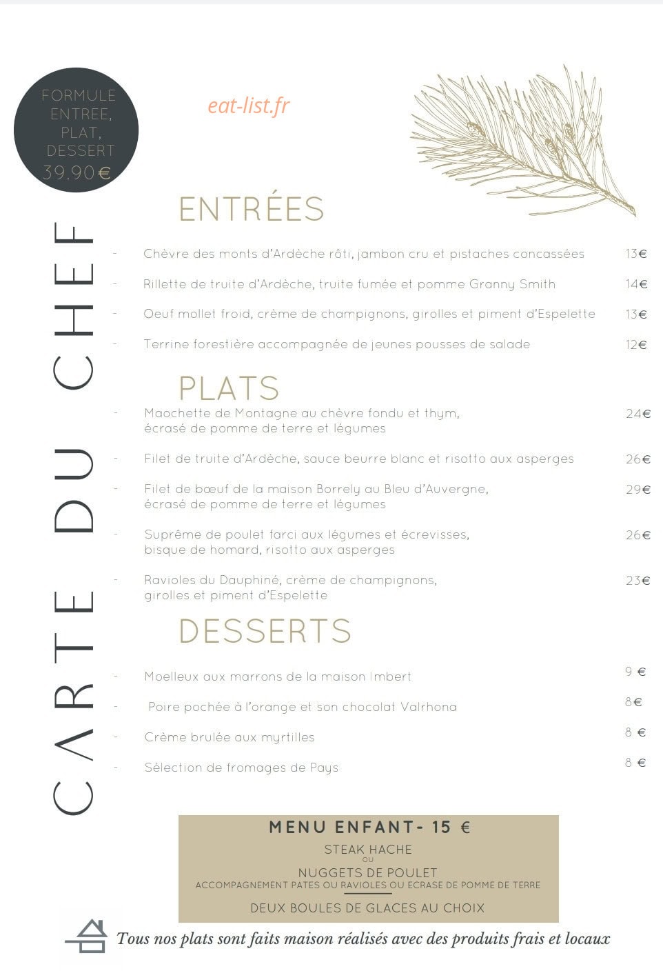 Domaine de la Pinède — carte page 1