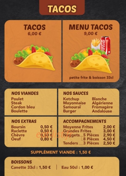 Home Burger — carte page 2