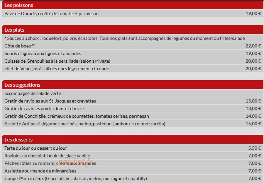 L'Antre d'Eux — carte page 2