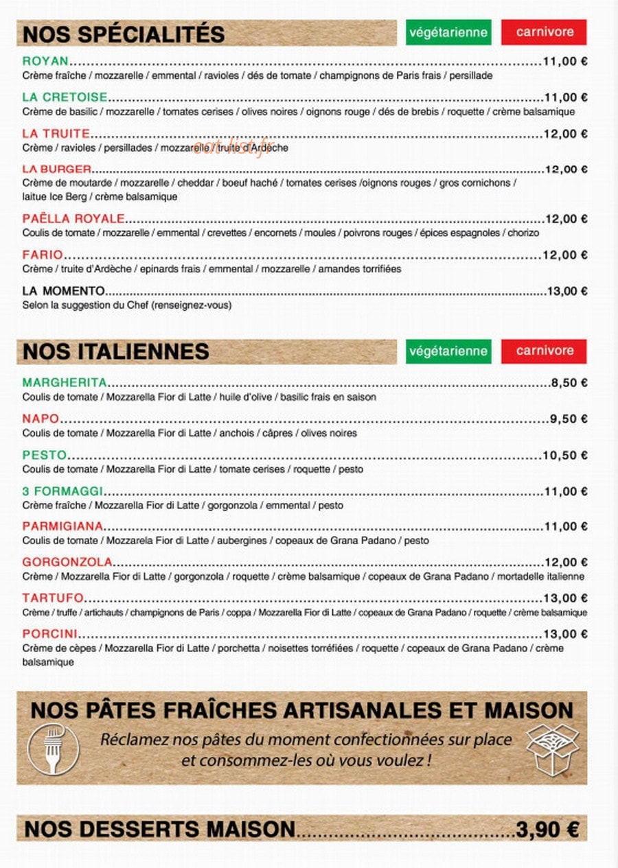 L'Atelier de Félix — carte page 1