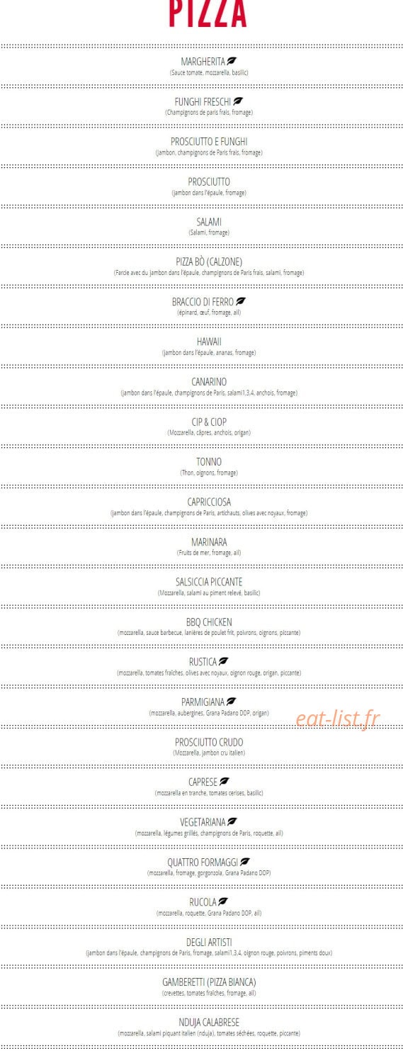 L'osteria — carte page 3