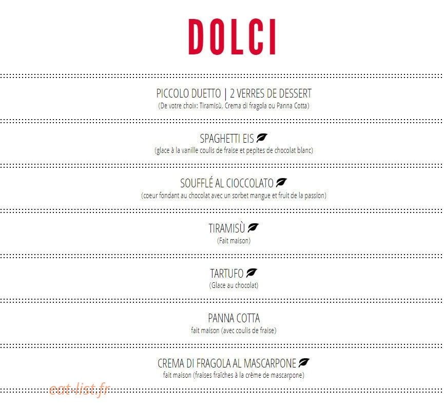 L'osteria — carte page 1