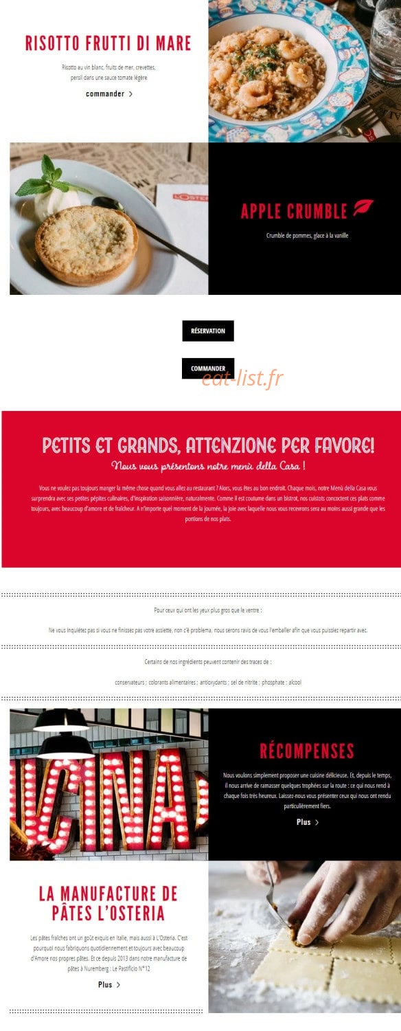 L'osteria — carte page 5