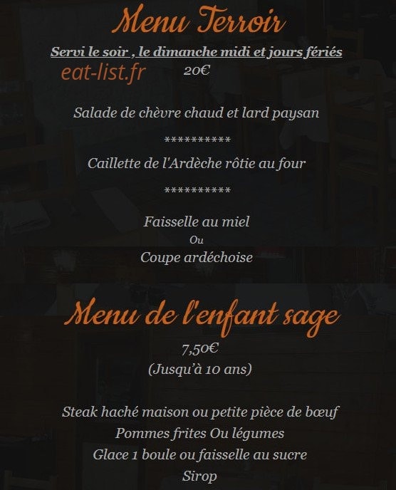 La Bouch'en coin — carte page 2