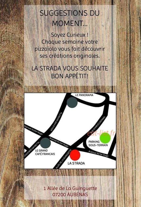 La Strada — carte page 3