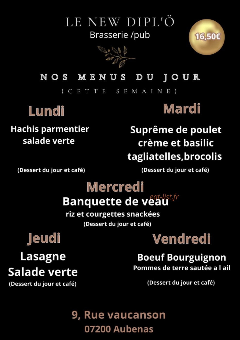 Le Diplomatico — carte page 3