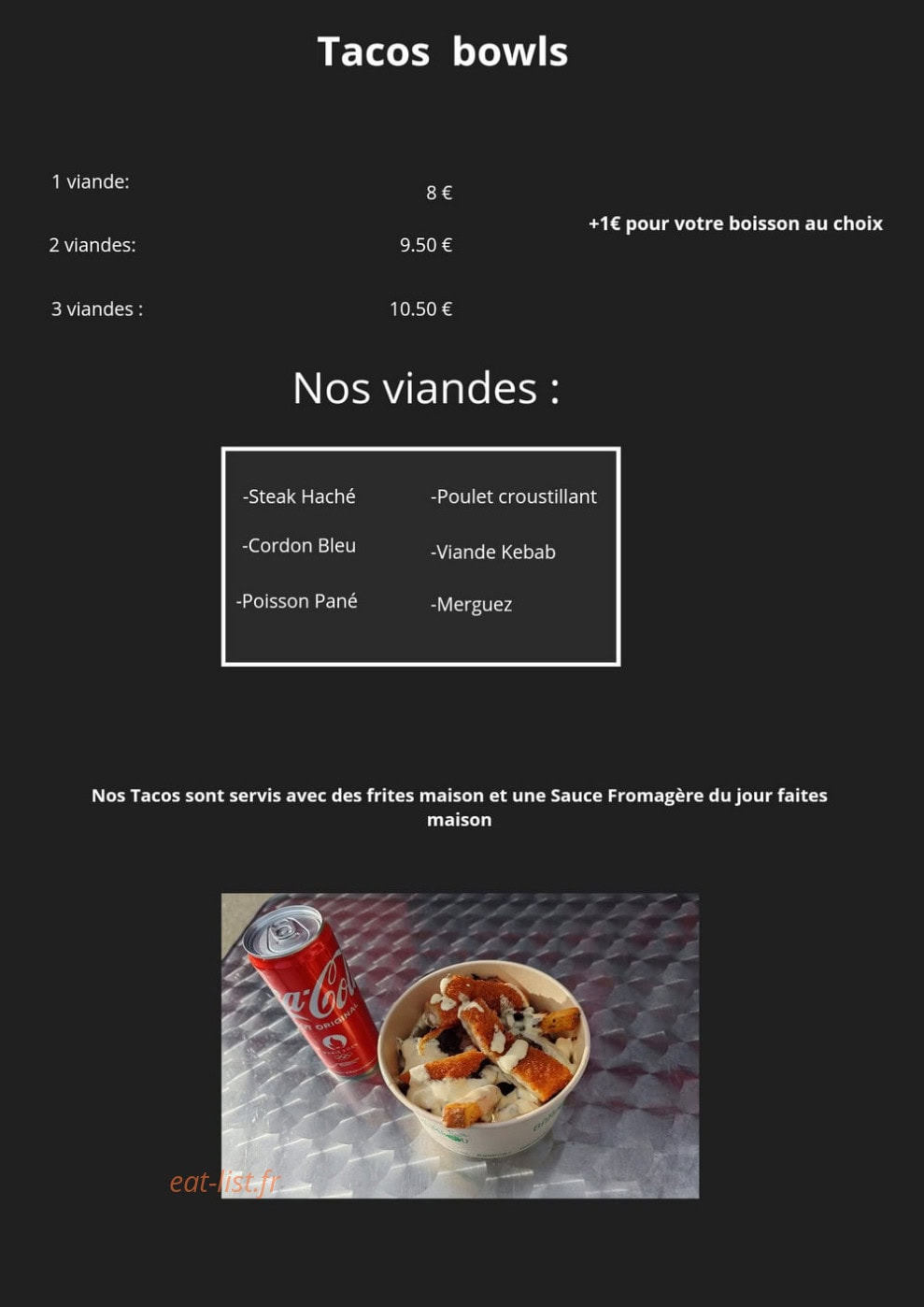Les Délices de Bellande — carte page 1