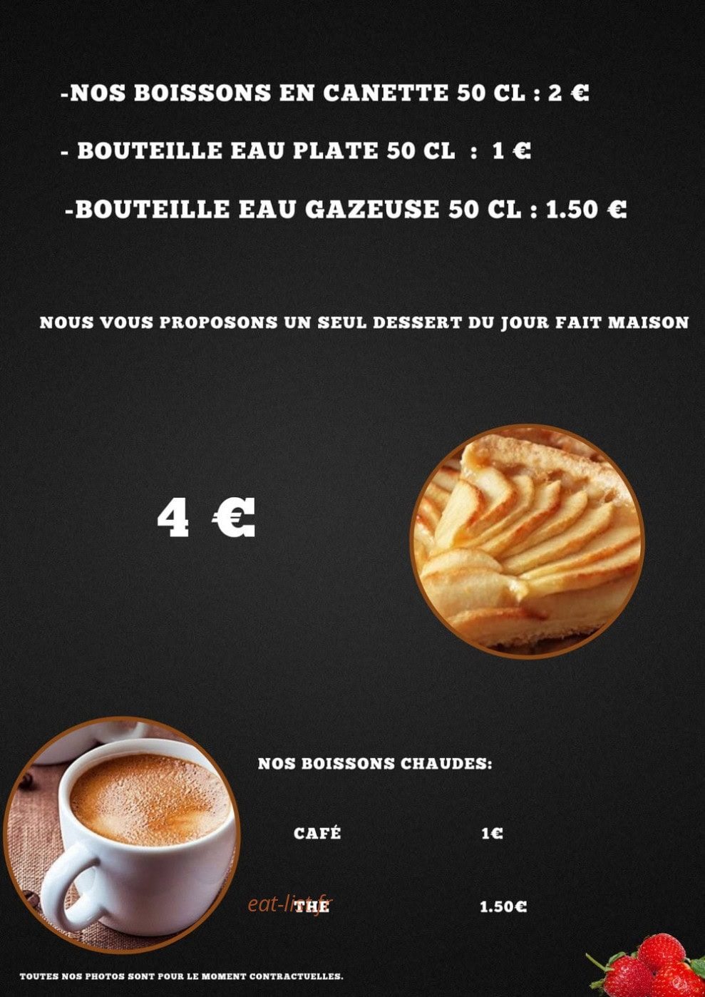 Les Délices de Bellande — carte page 5