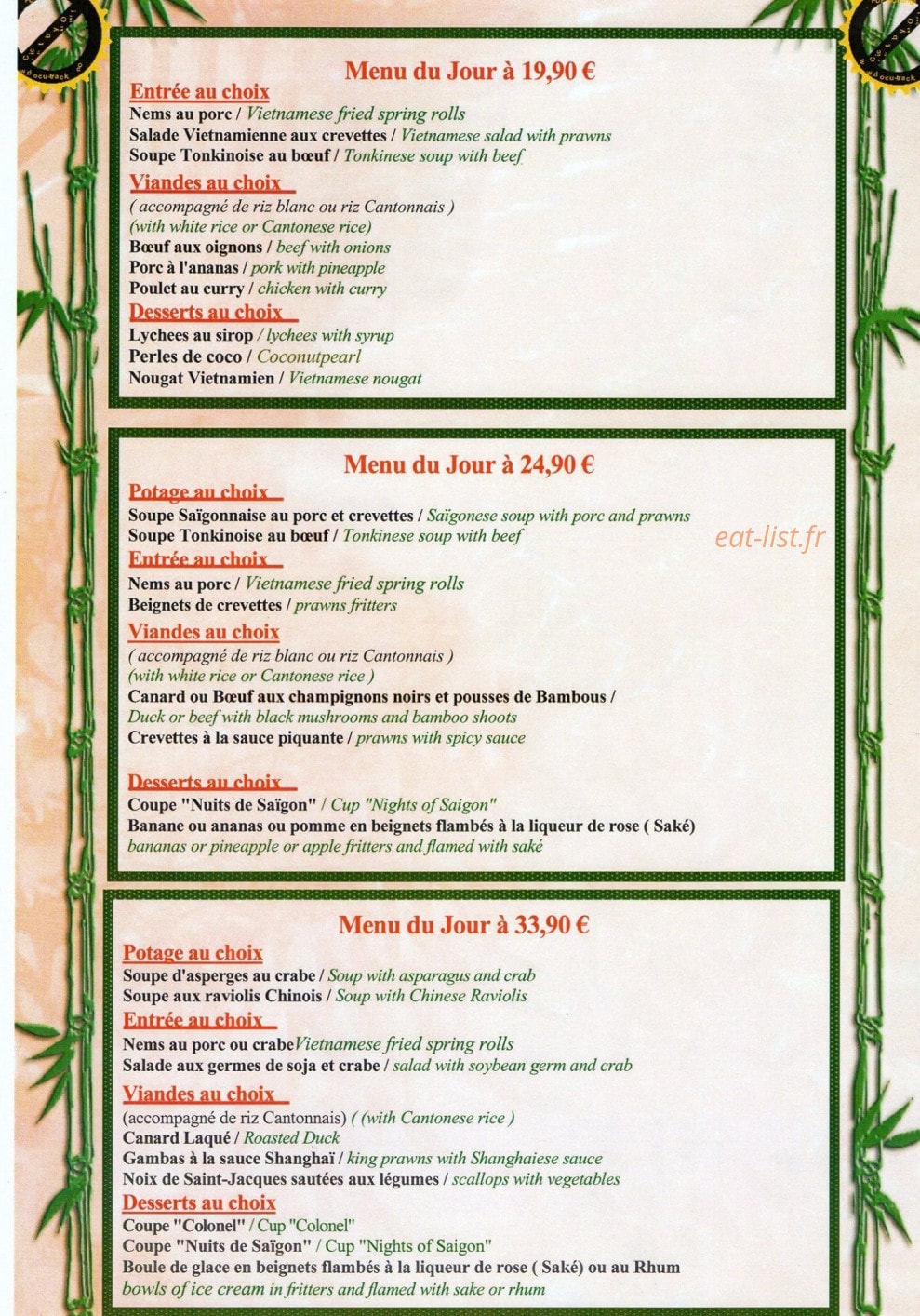 Les Nuits de SaÏgon — carte page 6