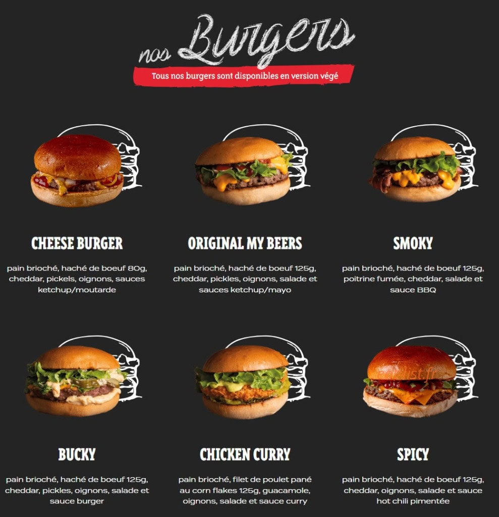 My Beers — carte page 1