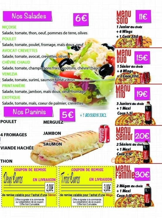 Planet Food — carte page 3