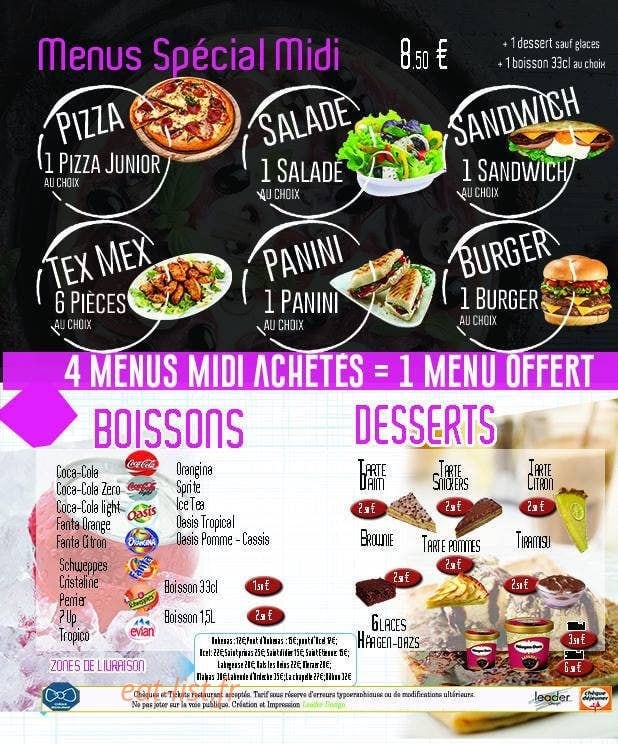 Planet Food — carte page 4