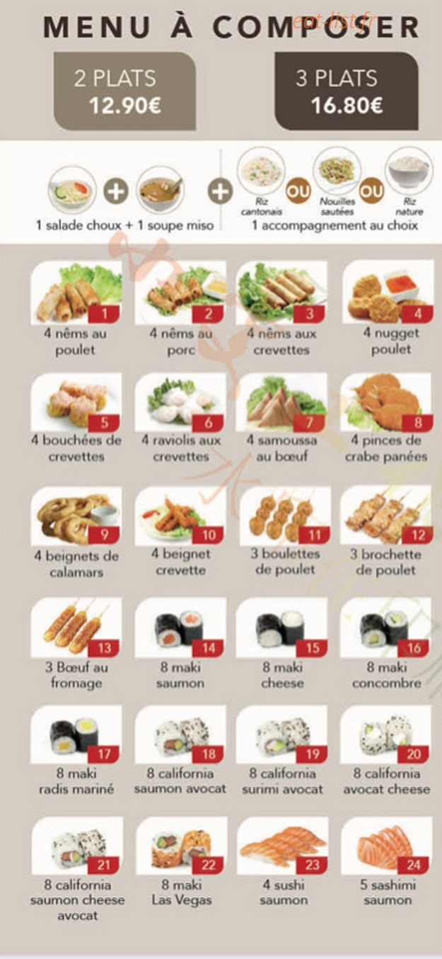 Sushi d'or à volonté — carte page 5