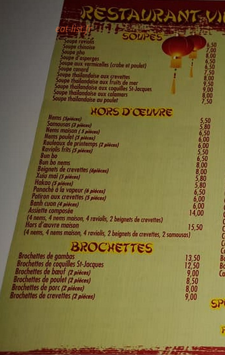 Vinatown — carte page 1