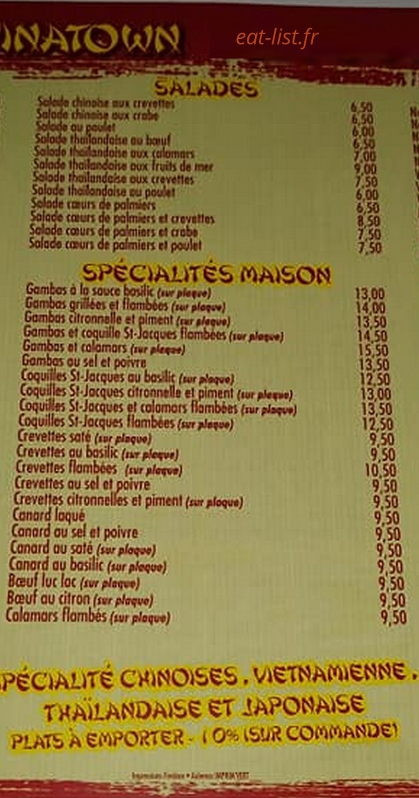 Vinatown — carte page 2