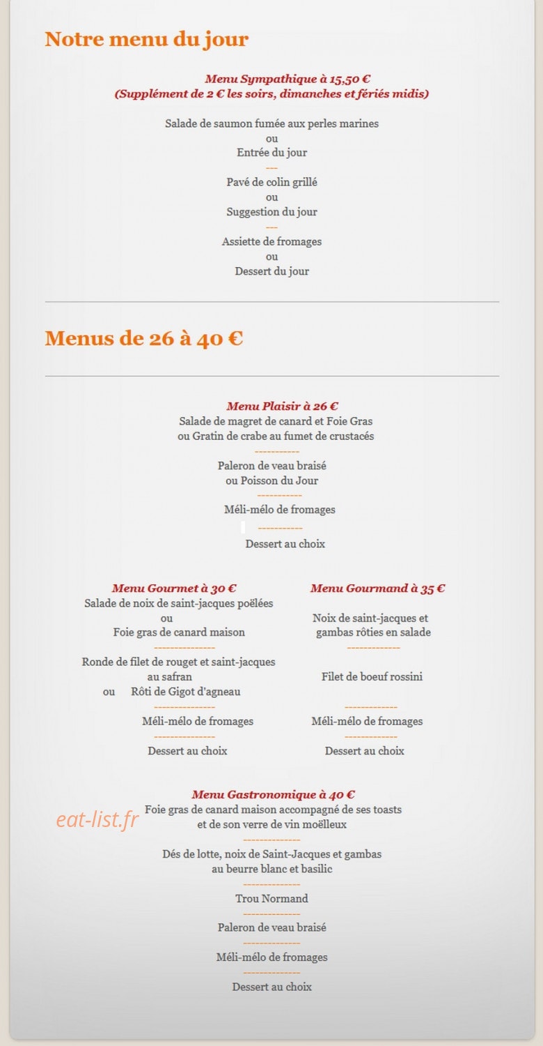 La Pastourelle — carte page 1