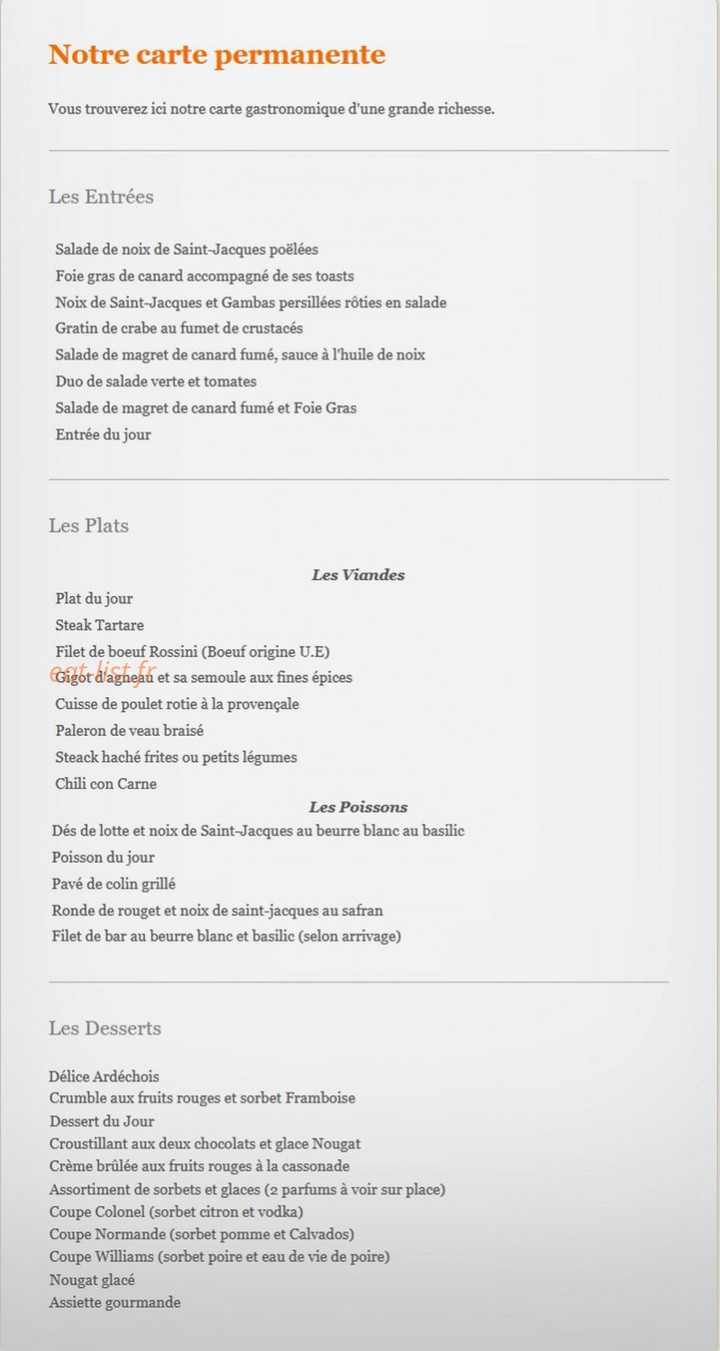 La Pastourelle — carte page 2