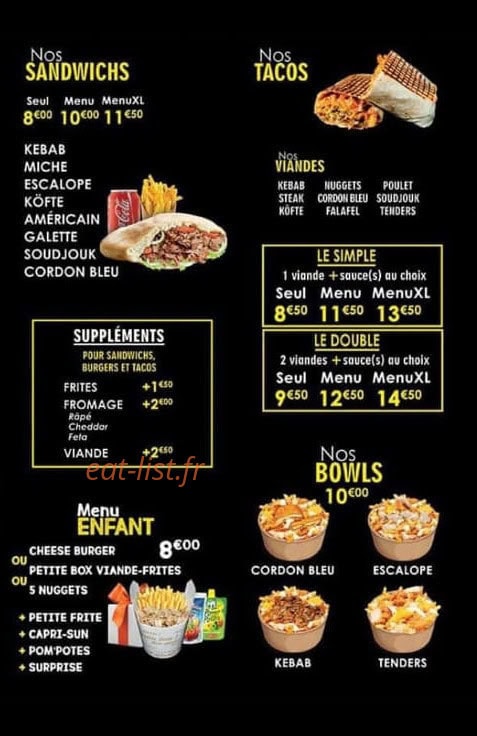 Best Kebab Tacos — carte page 3
