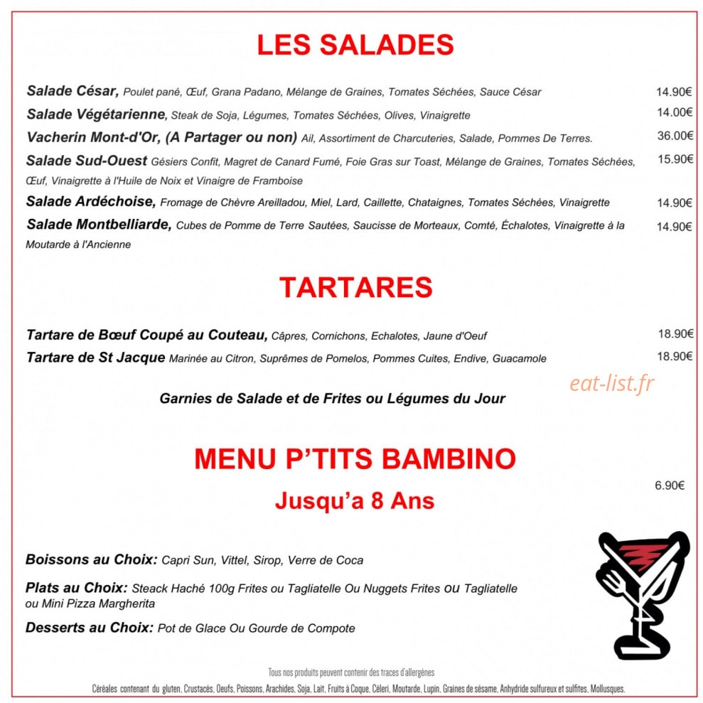 Brasserie Le Spritz — carte page 2