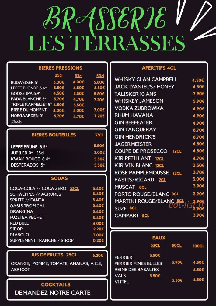 Les Terrasses — carte page 3