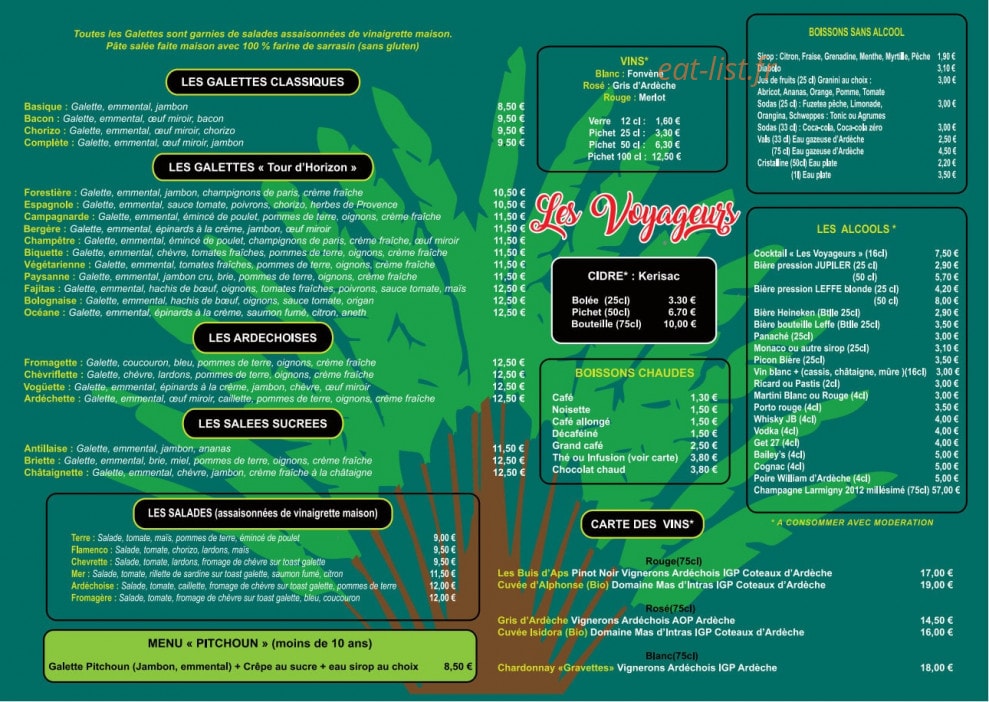 Les Voyageurs — carte page 1