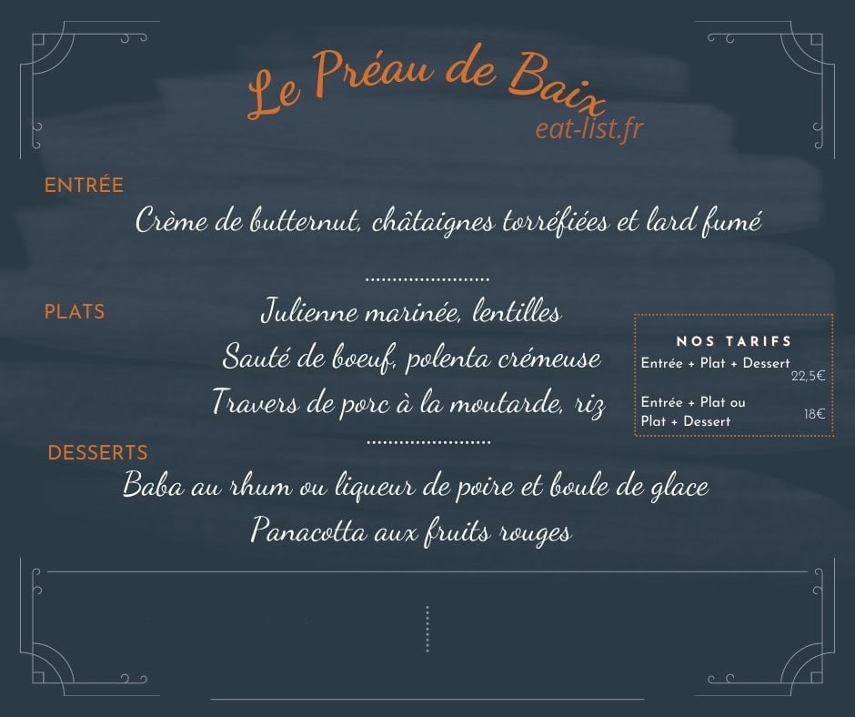 Le Préau de Baix — carte page 1