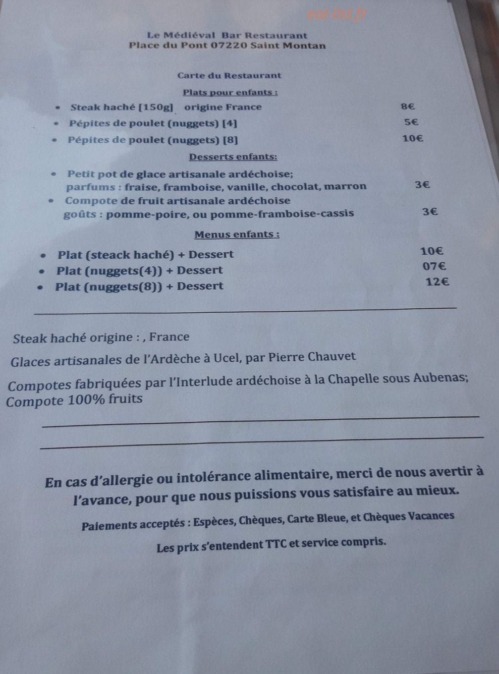 Bost Joel — carte page 1