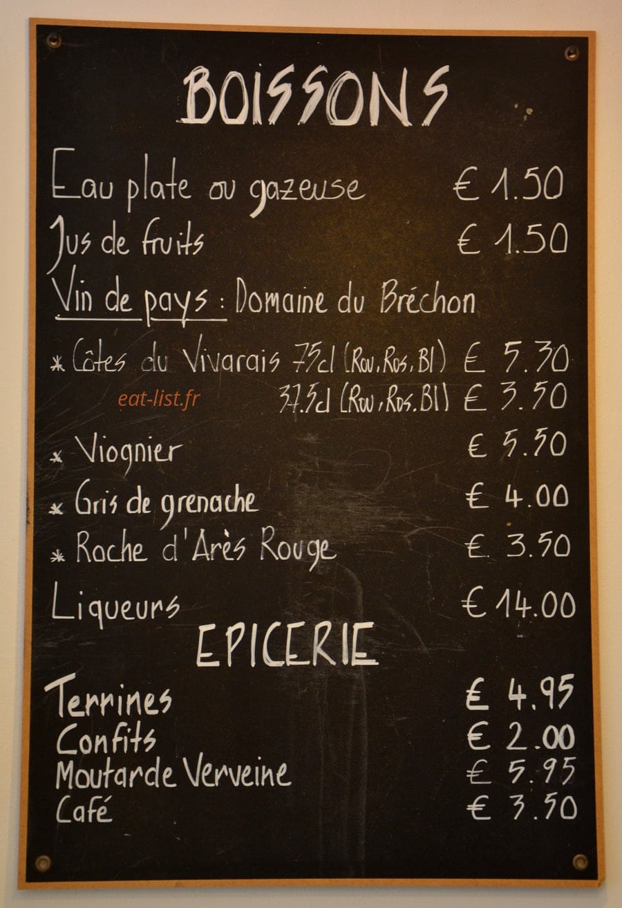 Delicatessen — carte page 2