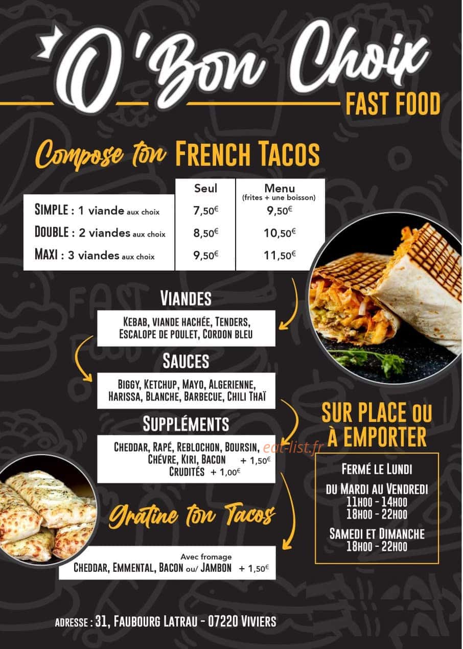 Obon Choix — carte page 2