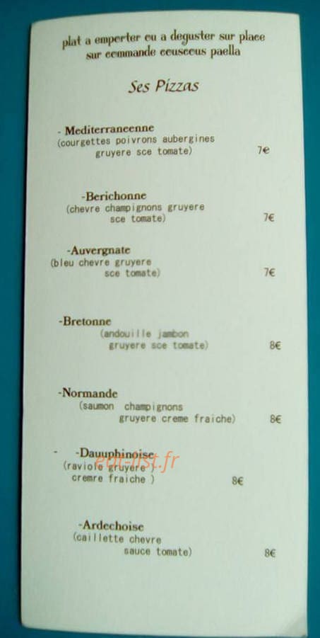 pause repas — carte page 1
