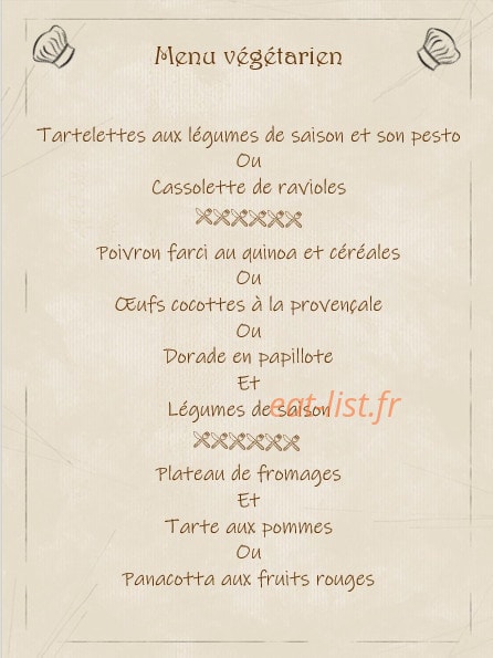 La table de Christine — carte page 1