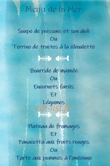 La table de Christine — carte page 4