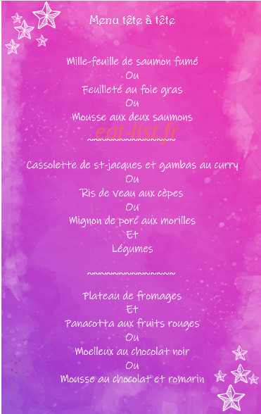 La table de Christine — carte page 2