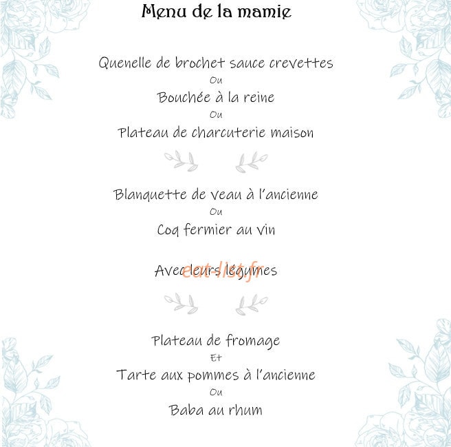 La table de Christine — carte page 6