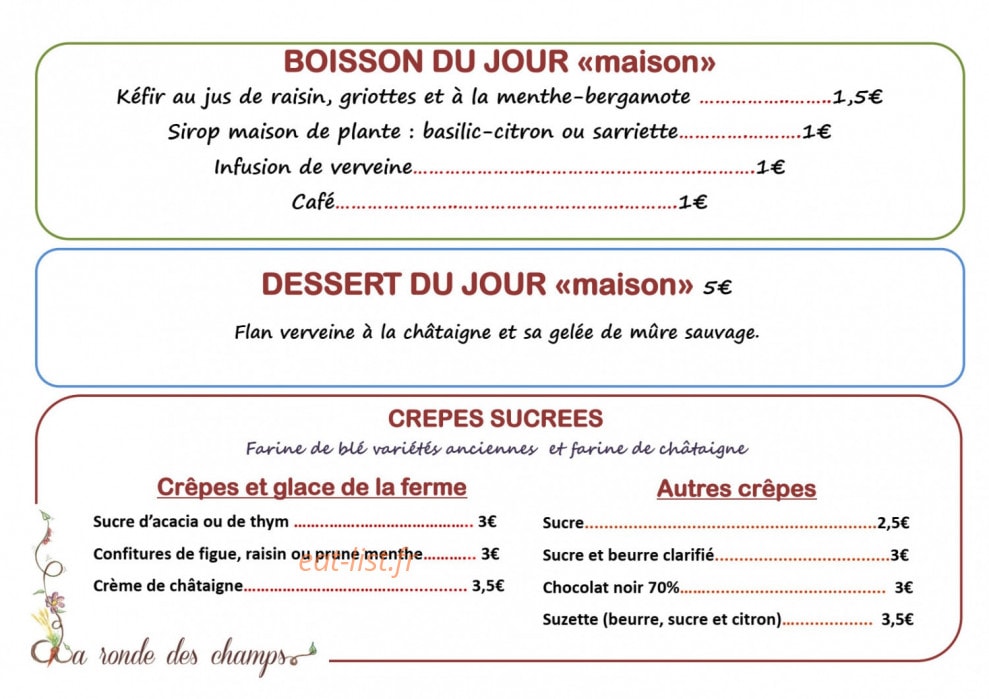 La ronde des champs — carte page 2