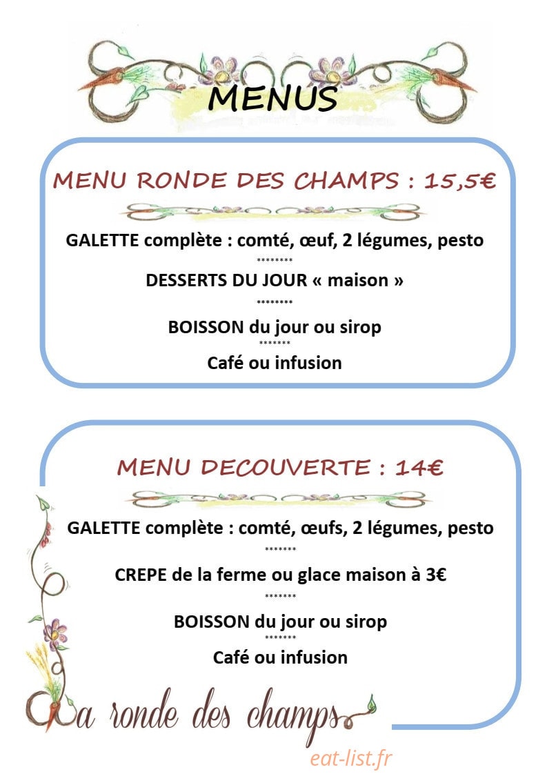 La ronde des champs — carte page 3
