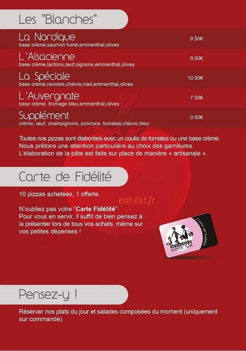 Le Relais des Arts — carte page 2
