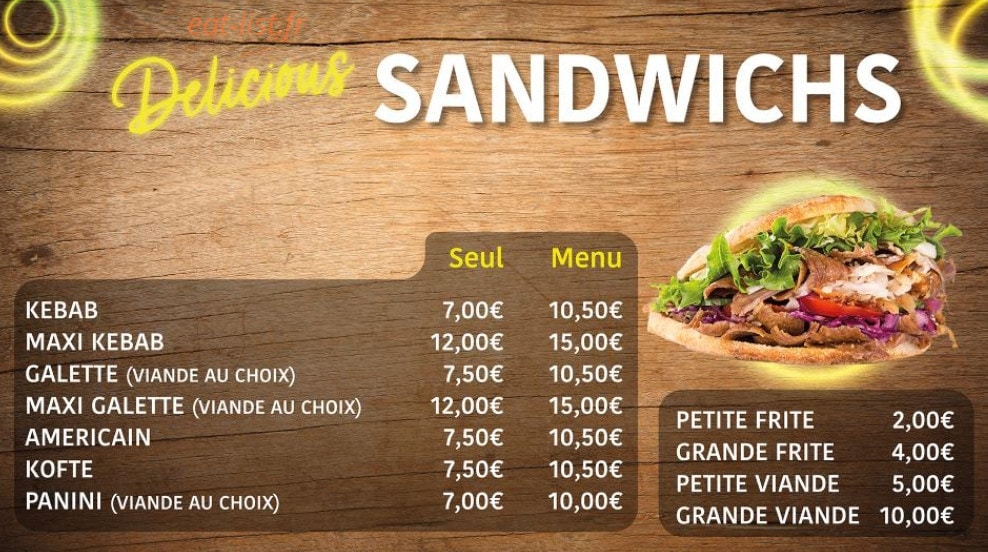 King kebab — carte page 2