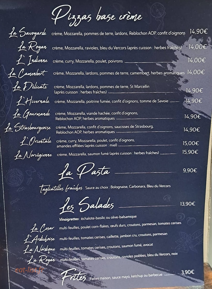 Pizzeria Bambino — carte page 2