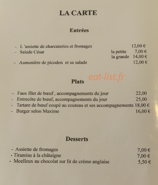 Le Cocon — carte page 1
